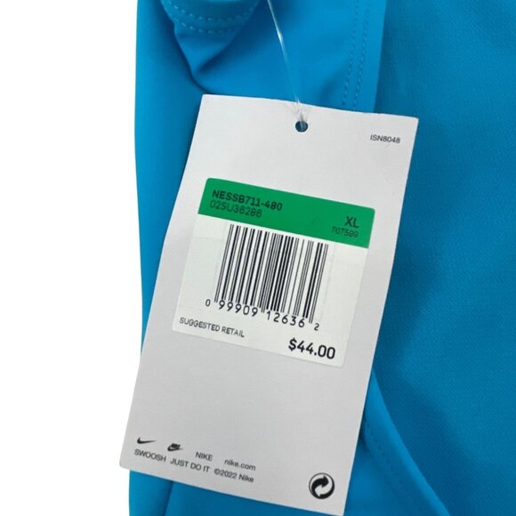 Nike NWT Kids Swimwear Racerback One-Piece Swimsuit XL Blue Stretch Beach - Picture 6 of 6